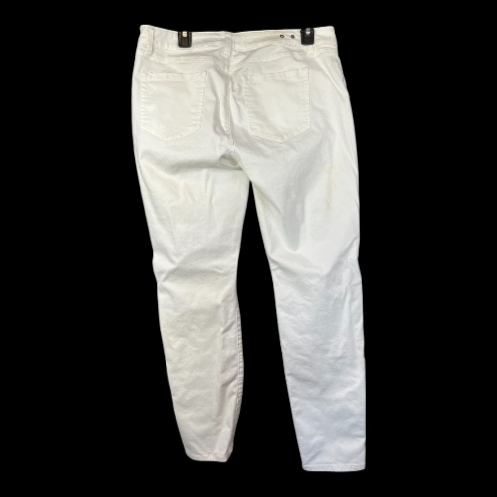 EUC Cabi white denim slimmie jeans – size 10 - Picture 4 of 7